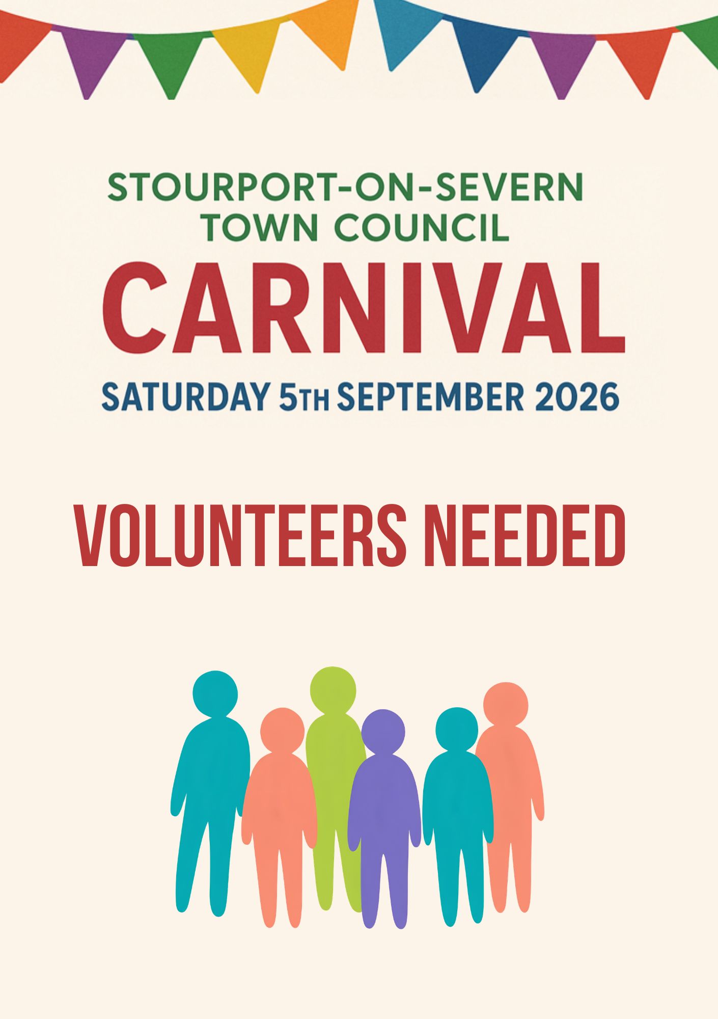 carnival volunteers needed poster